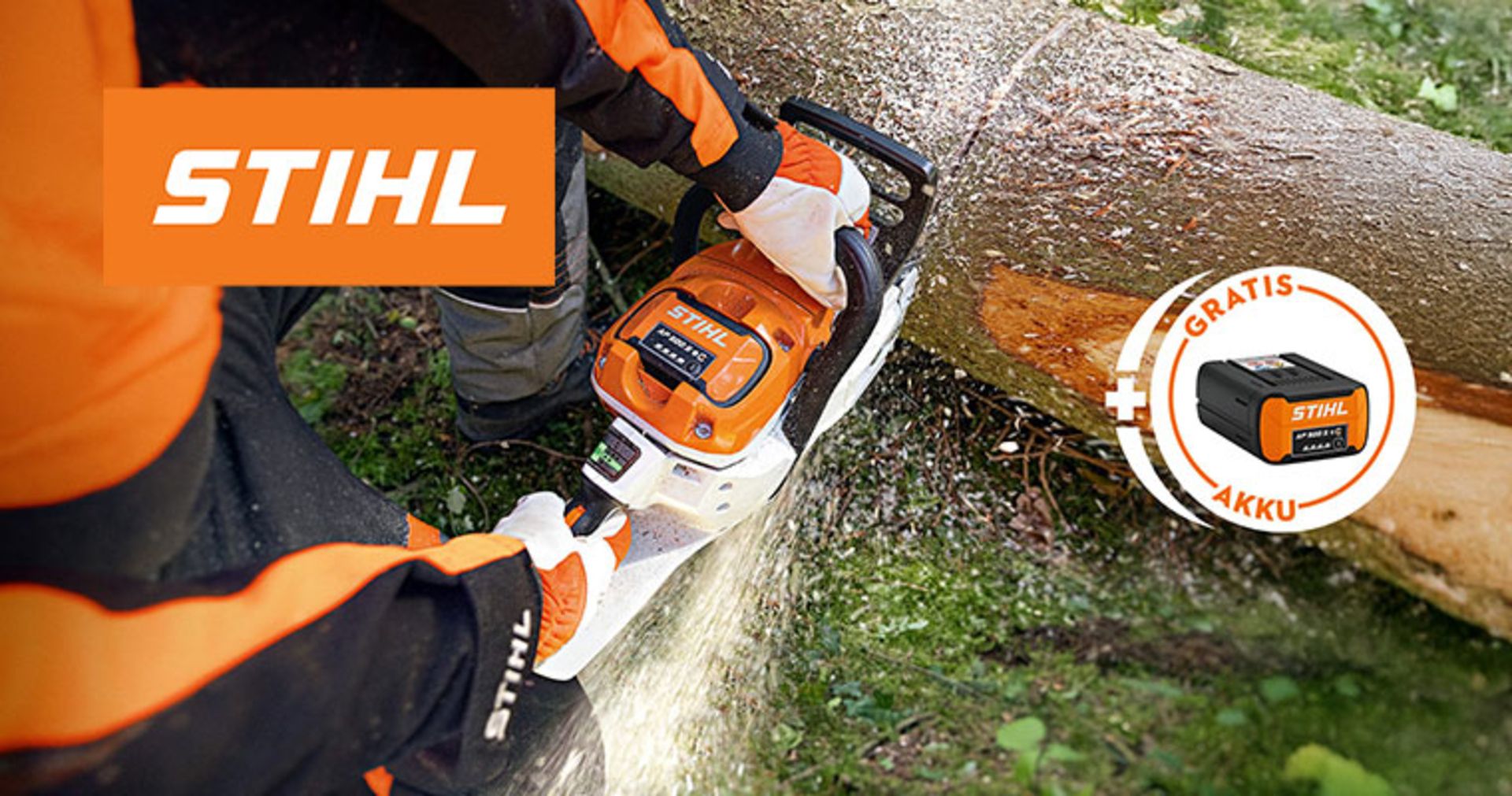 Aktionsbild STIHL Gratis Akku 2025
